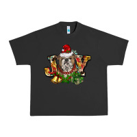 Pigment Black Christmas joy english bulldog Urban Heavy Tee - BarkalooDesign