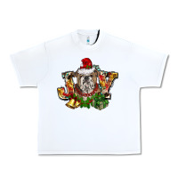 White Christmas joy english bulldog Urban Heavy Tee - BarkalooDesign