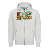 Dove Grey teaching little pumpkins Zipper Hoodie - AdoDesignShop