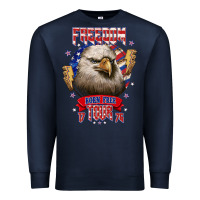 Navy freedom born free tour 1776 Premium Sweatshirt - NancyCooperArtShop