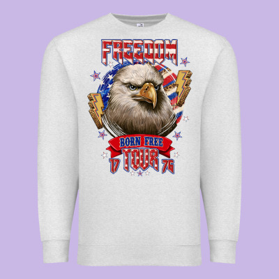 Freedom Born Free Tour 1776 Premium Sweatshirt Designed By Nancycooperartshop