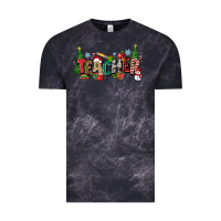 Cloud Black Christmas teacher Vintage Tee - Zillion Design Studio