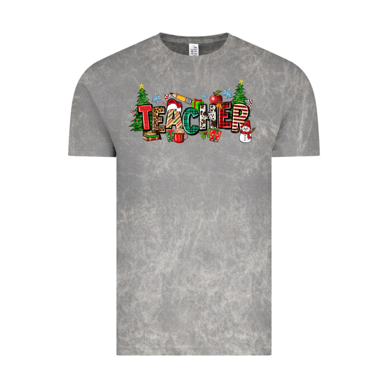 Christmas Teacher Vintage Tee by Zillion Design Studio | Teevron