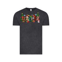 Vintage Black Christmas teacher Vintage Tee - Zillion Design Studio