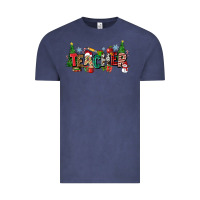 Vintage Denim Christmas teacher Vintage Tee - Zillion Design Studio