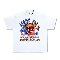 White made in america Urban Heavy Tee - texasbilliewilder