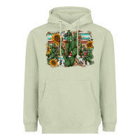 Matcha serape sunflowers cactus Heavyweight Hoodie - AdoDesignShop