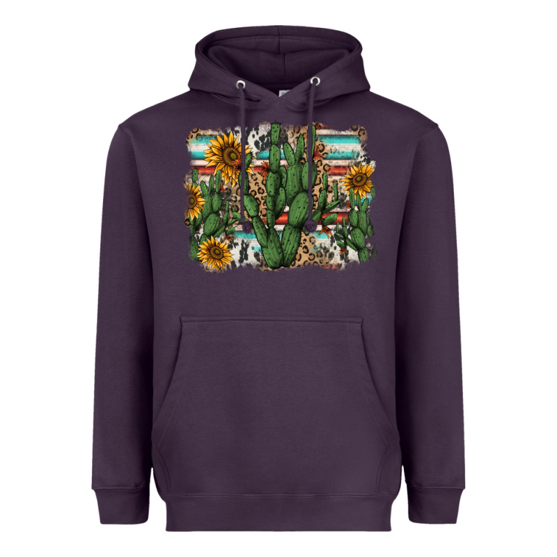 Serape Sunflowers Cactus Heavyweight Hoodie by AdoDesignShop | Teevron
