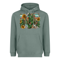 Sage serape sunflowers cactus Heavyweight Hoodie - AdoDesignShop