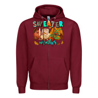 Burgundy pumpkın Spıce Zipper Hoodie - AdoDesignShop