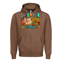 Chestnut pumpkın Spıce Zipper Hoodie - AdoDesignShop