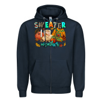 Navy pumpkın Spıce Zipper Hoodie - AdoDesignShop