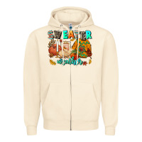 Sandshell pumpkın Spıce Zipper Hoodie - AdoDesignShop