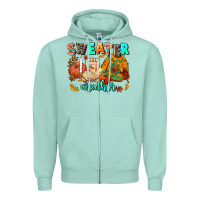 Seafoam pumpkın Spıce Zipper Hoodie - AdoDesignShop