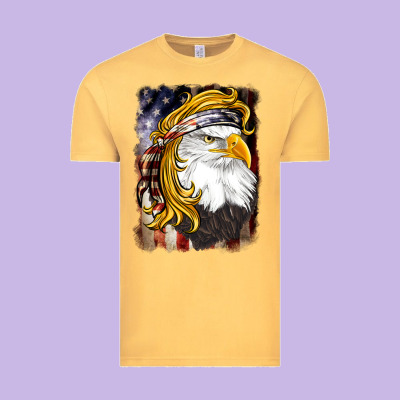 American Mullet   Eagle Vintage Tee Designed By Barkaloodesign