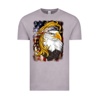 Vintage Zinc american mullet   eagle Vintage Tee - BarkalooDesign