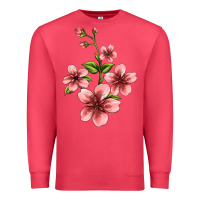 Cardinal pink flowers hibiscus Premium Sweatshirt - Jasminsmagicworld