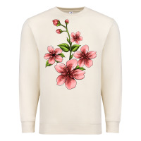 Sandshell pink flowers hibiscus Premium Sweatshirt - Jasminsmagicworld