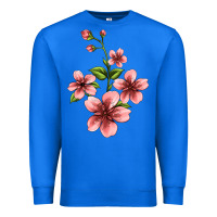 True Royal pink flowers hibiscus Premium Sweatshirt - Jasminsmagicworld