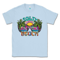 Dusty Blue salty beach Classic Tee - SublimationCraftShop