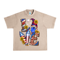 French Oak love 4th of july with gnome Urban Heavy Tee - texasbilliewilder