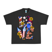 Pigment Black love 4th of july with gnome Urban Heavy Tee - texasbilliewilder