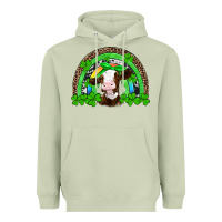 Matcha st patricks cow rainbow Heavyweight Hoodie - Artiststas