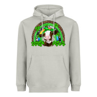 Moon Dust st patricks cow rainbow Heavyweight Hoodie - Artiststas
