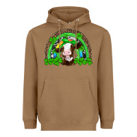 Toasted Coconut st patricks cow rainbow Heavyweight Hoodie - Artiststas