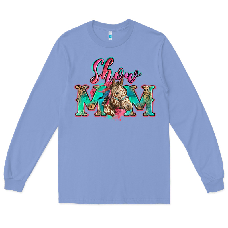 Show Mom Horse Long Sleeve Tee by Zillion Design Studio | Teevron