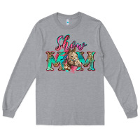 Heather Grey show mom horse Long Sleeve Tee - Zillion Design Studio