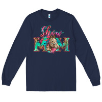 Navy show mom horse Long Sleeve Tee - Zillion Design Studio