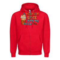 Red pumpkin spice living my best life Zipper Hoodie - AdoDesignShop