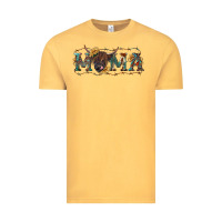 Vintage Mustard Mama with highland cow Vintage Tee - RanaPortraitStore
