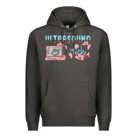 Charcoal Heather ultrasound tech Premium Hoodie - MaliasSmallBusiness