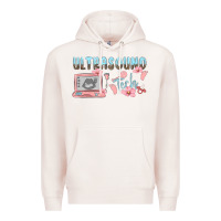 Pale Pink ultrasound tech Premium Hoodie - MaliasSmallBusiness