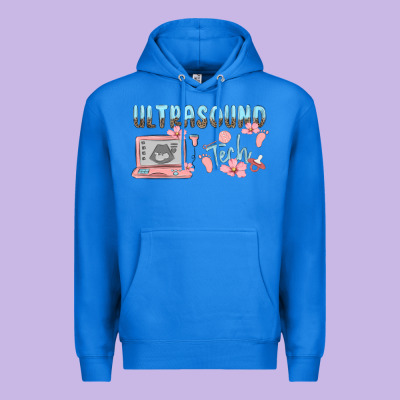 Ultrasound Tech Premium Hoodie Designed By Maliassmallbusiness