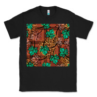 Black fall leaves seamless pattern Classic Tee - BundleAndBundleShop