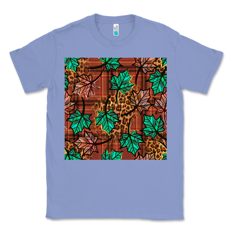 Fall Leaves Seamless Pattern Classic Tee by BundleAndBundleShop | Teevron