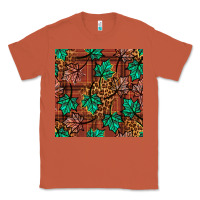 Copper fall leaves seamless pattern Classic Tee - BundleAndBundleShop