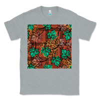 Heather Grey fall leaves seamless pattern Classic Tee - BundleAndBundleShop
