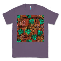 Lavender fall leaves seamless pattern Classic Tee - BundleAndBundleShop