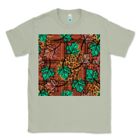 Matcha fall leaves seamless pattern Classic Tee - BundleAndBundleShop