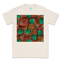 Natural fall leaves seamless pattern Classic Tee - BundleAndBundleShop