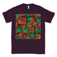 Plum fall leaves seamless pattern Classic Tee - BundleAndBundleShop