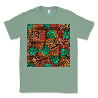 Sage fall leaves seamless pattern Classic Tee - BundleAndBundleShop
