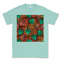 Seafoam fall leaves seamless pattern Classic Tee - BundleAndBundleShop