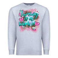 Heather Grey nursing is a work of Premium Sweatshirt - BarkalooDesign