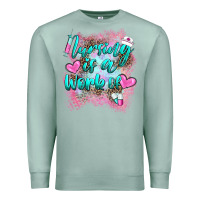 Seafoam nursing is a work of Premium Sweatshirt - BarkalooDesign