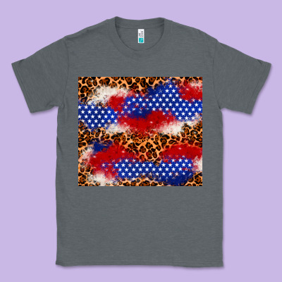 4th Of July Usa Flag Leopard 20oz Tumbler Classic Tee Designed By Neo Western